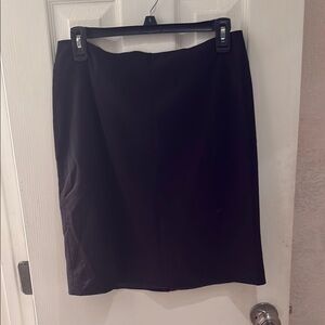 Apostrophe Black Pencil Skirt Knee-Length Work